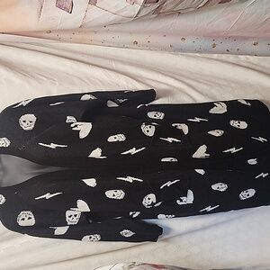 Torrid Love Sick Black & White Skull Cardigan